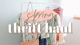 Spring Thrift Haul - lots of dresses &amp; florals!