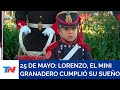 25 DE MAYO: Lorenzo, el mini granadero que izó la bandera