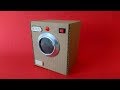 How to Make Washing Machine from Cardboard - Mini Çamaşır Makinesi Nasıl Yapılır