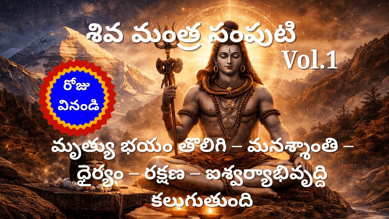 శివ మంత్ర సంపుటి | Shiva Mantra Samputi (Vol 1) Live Stream