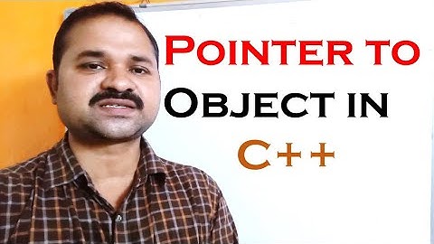 Pointer to object in C++