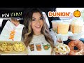 Trying Dunkin&#39;s NEW Fall Menu Items! *PUMPKIN IS HERE!*