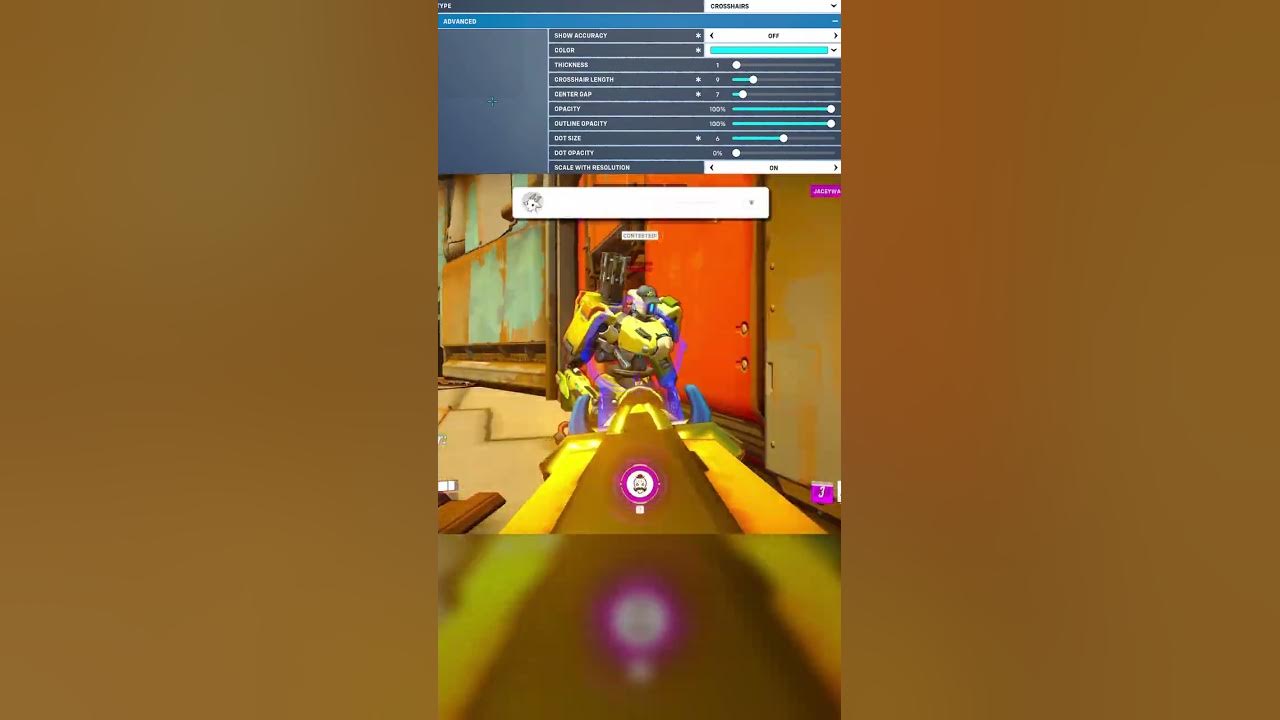 BEST ASHE Crosshair Settings Overwatch 2 YouTube