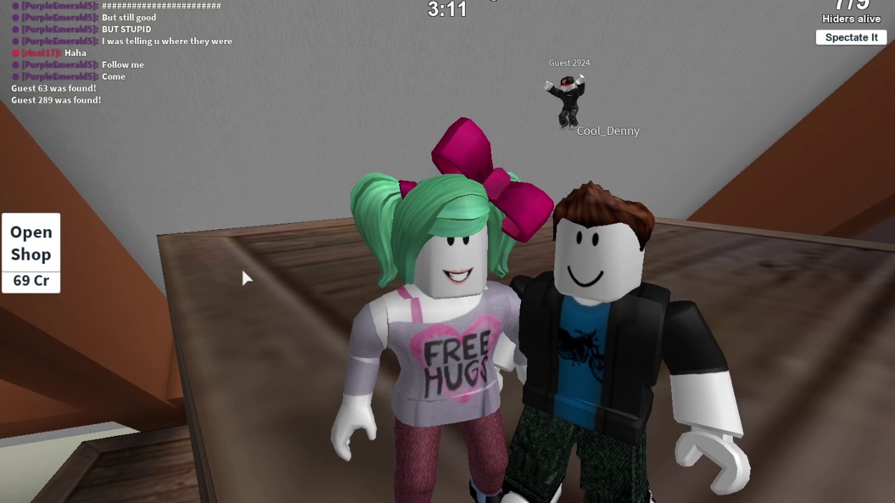 Roblox Hide And Seek Extreme In The Attic Rosie And Friends Hugs