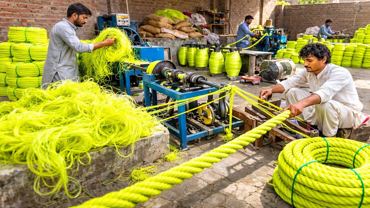 Amazing Recycling Process: Turning Waste Nylon into High-Quality Rope