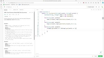 LeetCode 2085 | Count Common Words With One Occurrence | Java