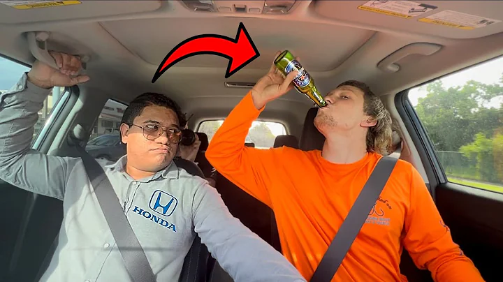 Drinking and Driving Prank During a Test Drive!
