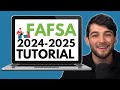 NEW 2024-2025 FAFSA Walkthrough | Step-by-step tutorial
