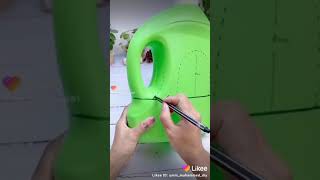 صنع إصيص جميل بشكل فيل🐘🐘🐘من قارورة بلاستيكية مسترجعة♻️DIY♻️