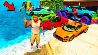 Franklin Collecting Rare Cars In Tsunami In GTA 5 ! (GTA 5 Mods)