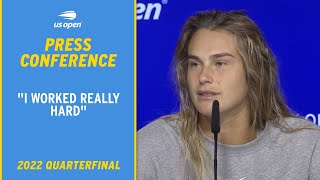 Aryna Sabalenka Press Conference | 2022 US Open Quarterfinal