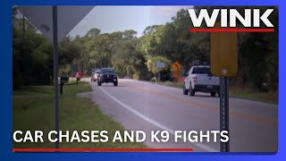 Lee County teens caught after stolen car chase and K9 confrontation