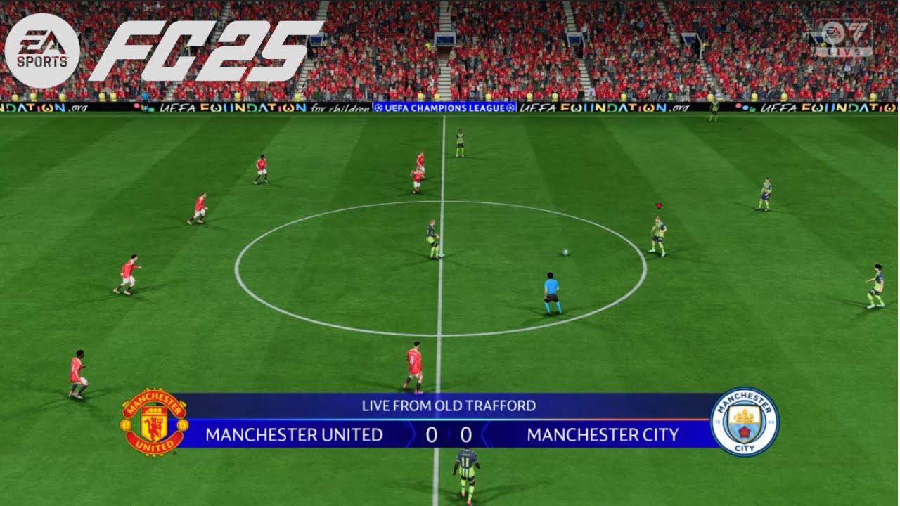 FC 25 — «Манчестер Юнайтед» против «Манчестер Сити» — Лига чемпионов УЕФА 25/26 — Полный матч — И...