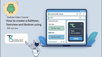 How to Create EditText, TextView & Button in Android Studio | XML + Java (Beginner Tutorial)