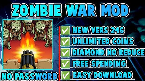 ZOMBIE WAR IDLE DEFENSE MOD APK 2024 NO PASSWORD