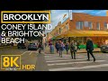 [8K HDR] Onewheel Ride around Coney Island &amp; Brighton Beach, Brooklyn, NY
