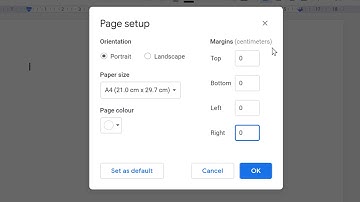 how to remove margins in google docs