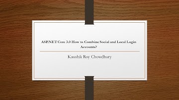 ASP Net Core 3 0   How to Combine Social and Local Login Accounts