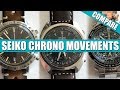 Automatic vs Quartz vs Mecha-Quartz Comparing Seiko Chronograph Movements