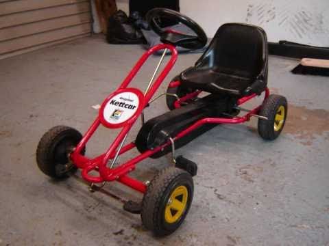 Homemade gokart  Kids Kettcar Pedal Go-Kart With 49cc Mini Moto Engine  driftkart  build