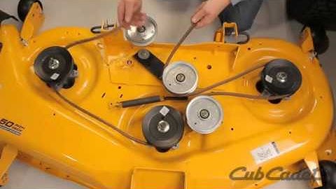 How to replace the deck belt on a Cub Cadet Zero Turn Lawn Mower