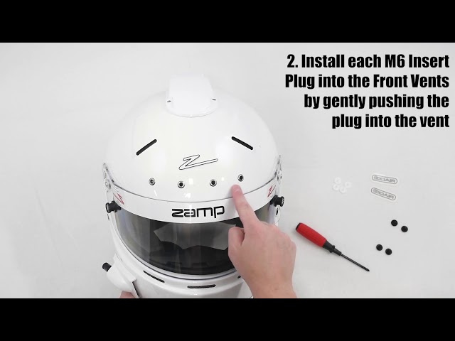 add vents to motorcycle helmet How to Install the Top Air, M6 Insert Plugs, and Oval Sticker Vent Plugs