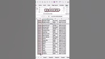Excel XLOOKUP & Data Validation Trick | Must Know Excel Tips! #exceltips #exceltutorial