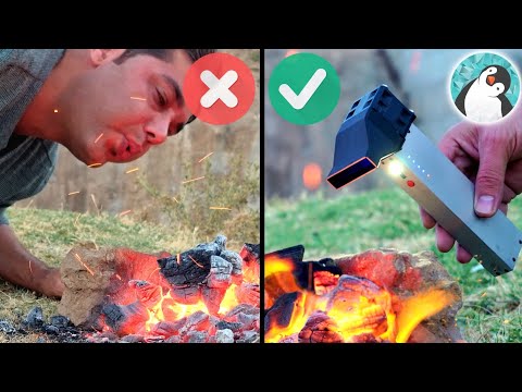 Never Blow with mouth !! DIY Air Blower for Burning Fire In this short YouTube tutorial, learn how to create a handy gadget that makes starting a fire a breeze, without the need to blow on...