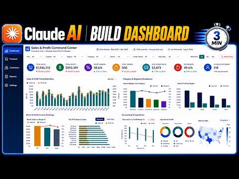 🔥 Create Your Own Prompt + Build ANY Dashboard Using Claude AI in 3 Minutes | Claude AI Tutorial