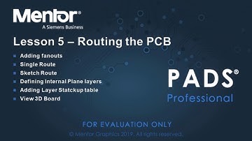 PADS Professional:  Routing the PCB tutorial