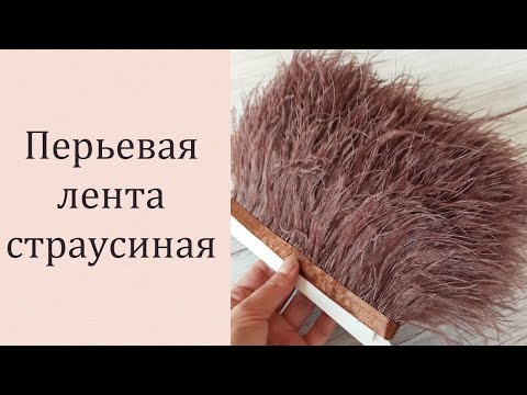 Тесьма перо. Перьевая лента