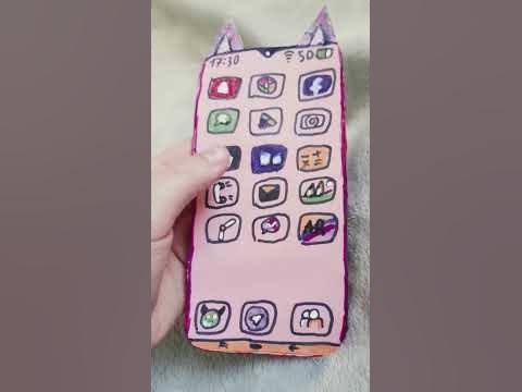 телефон из бумаги - YouTube