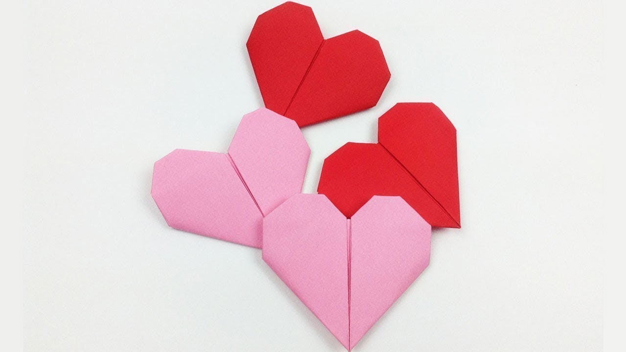 DIY: How to Make an Origami Paper Heart (Folding Instructions) for