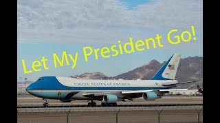 Funny ATC Audio  AIR FORCE ONE Departs KLAS with Funny Pilot Commentary!