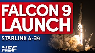 SpaceX Falcon 9 Launches Starlink 6-34