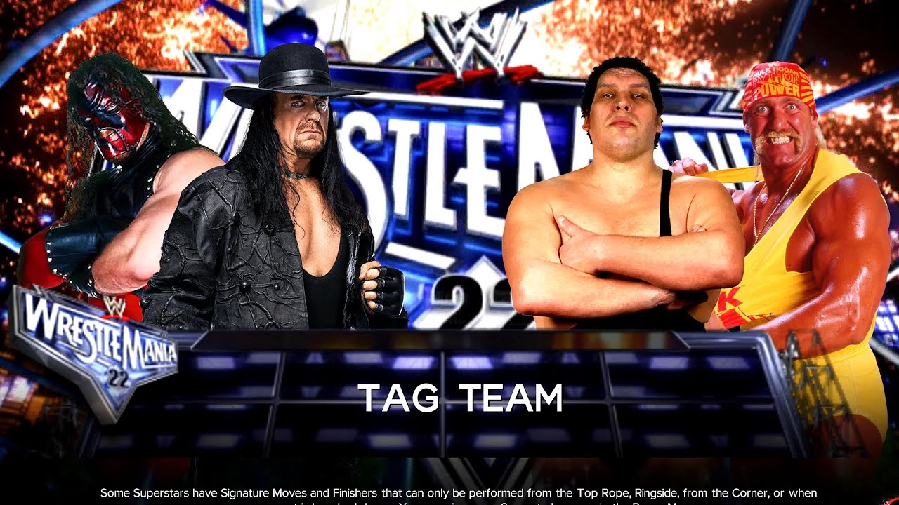 Undertaker & Kane vs. Andre The Giant & Hulk Hogan | Tag Team Match | WWE 2K23