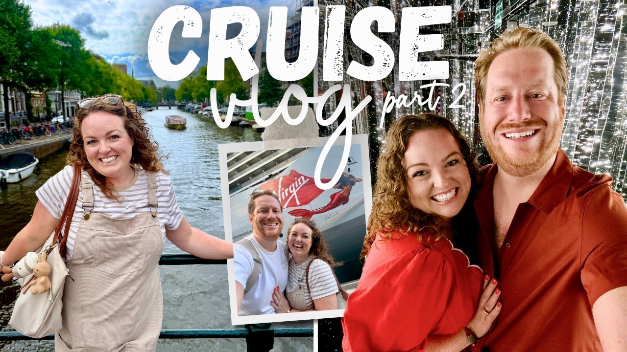 VIRGIN VOYAGES VLOG 2! 🛳️ Amsterdam & Hamburg 🚲 Valiant Lady Sea Days & Scarlet Night 🌊💃