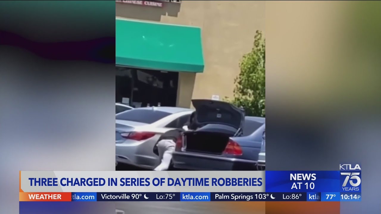 3 charged in violent robbery spree - YouTube