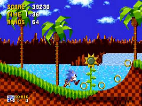 Sonic the Hedgehog 100% - Green Hill Zone, Act 3 