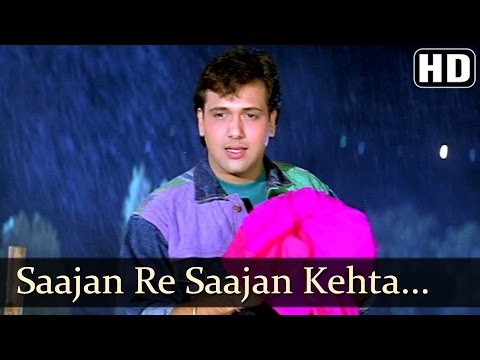 Saajan Re Saajan Kehta Hai Saawan - Govinda - Karishma Kapoor - Dulaara - Bollywood Monsoon Song