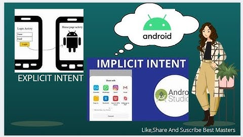 Explicit intents and Implicit intents in android//android by best masters
