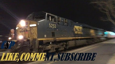 [CSXT]5253 ES44DC & 5285 ES40DC Leads A Long SB Q401-06 SB Through Fay NC W/A 1st Gen K5HL