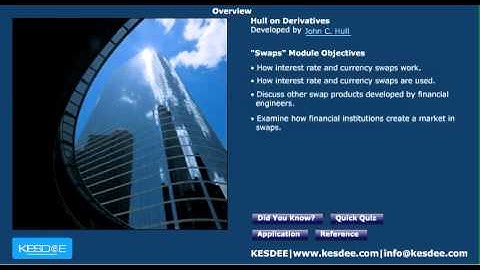 Online course on Swaps - Hull On Derivatives