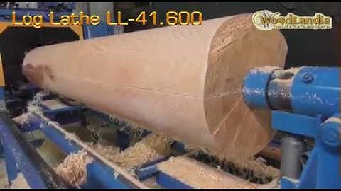 Woodlandia Log Lathe LL-41.600 factory test