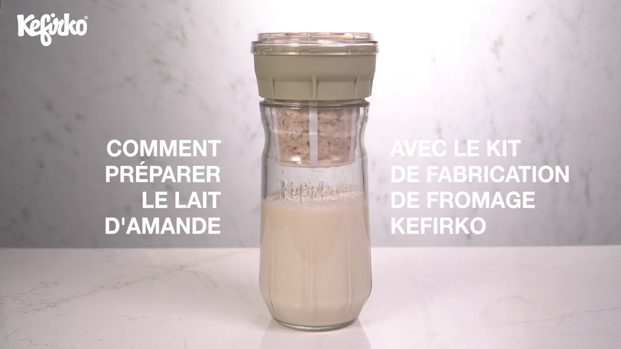 Kit de fabrication pour fromage 1,4L vert + Grains de Kéfir de