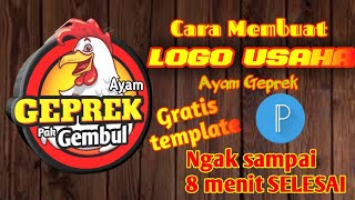 Membuat Desain Roll Banner Ayam Geprek di CorelDraw X7. 