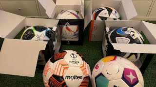 Adidas Euros 2024 Germany & 3 MORE ADIDAS FIFA QUALITY FOOTBALLS Unboxing ASMR !! (4K)