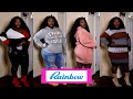 RAINBOW PLUS SIZE CLOTHING TRY-ON HAUL | CUTE AND AFFORDABLE | 2021| WINTER EDITION | SLAYED??