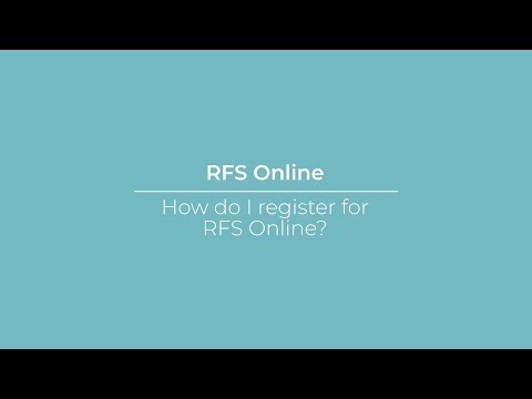 How do I register for  RFS Online?