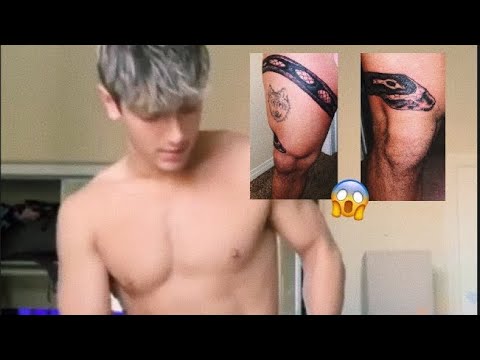 Bryce Hall went live after a month and he showed his new tattoo! 